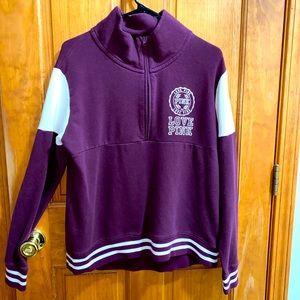 PINK pullover 1/2 zip